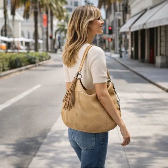 AUTHENTIC PRADA IF PRADA MADE CAPPUCCINO IN HANDBAGS-DAINO LEATHER SHOULDER BAG - Picture 2 of 7